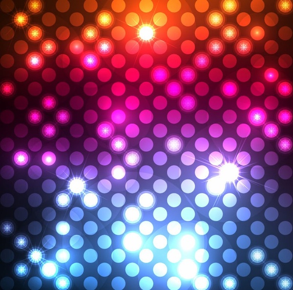 Abstract Light Dots Background Vector Graphic