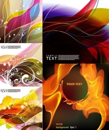 abstract line wave background vector