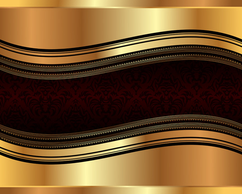 abstract metallic golden background vector