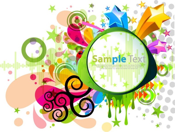 Abstract Modern Colorful Design Vector Graphic