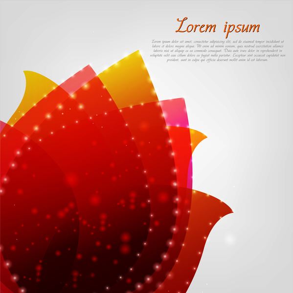abstract red lotus flower background