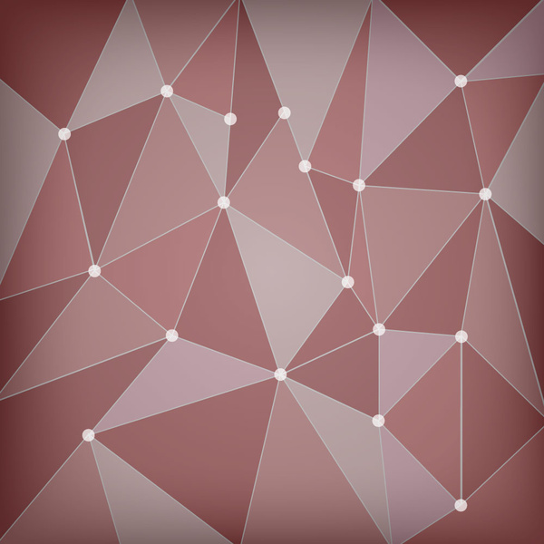 abstract red polygon