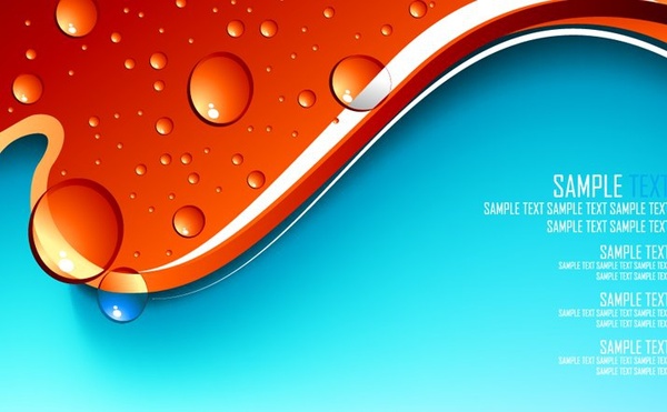 abstract colorful background waving water drops style