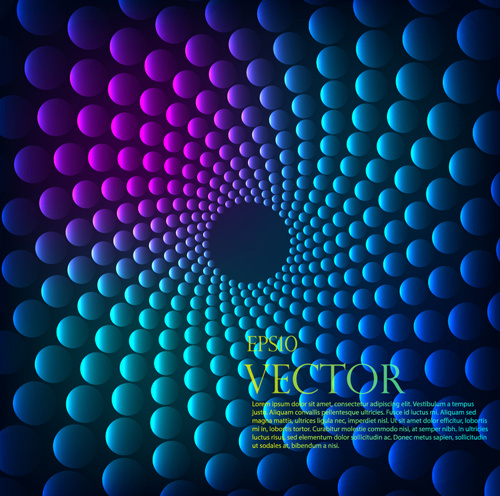 abstract round balls background vector