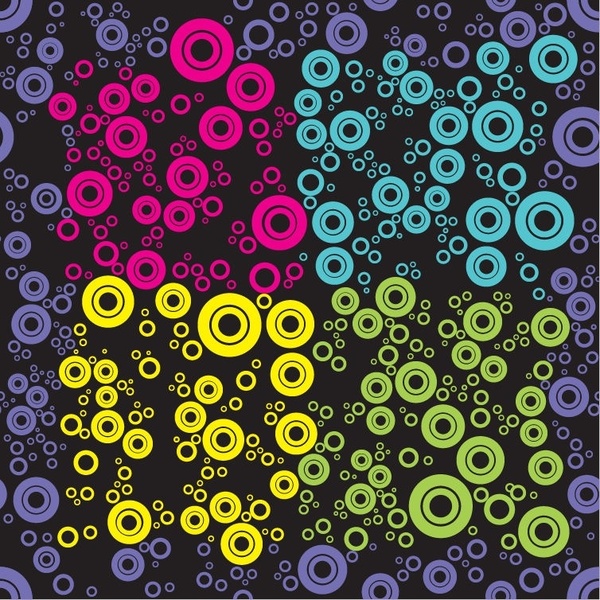 Abstract Seamless Retro Pattern Background Vector Illustration