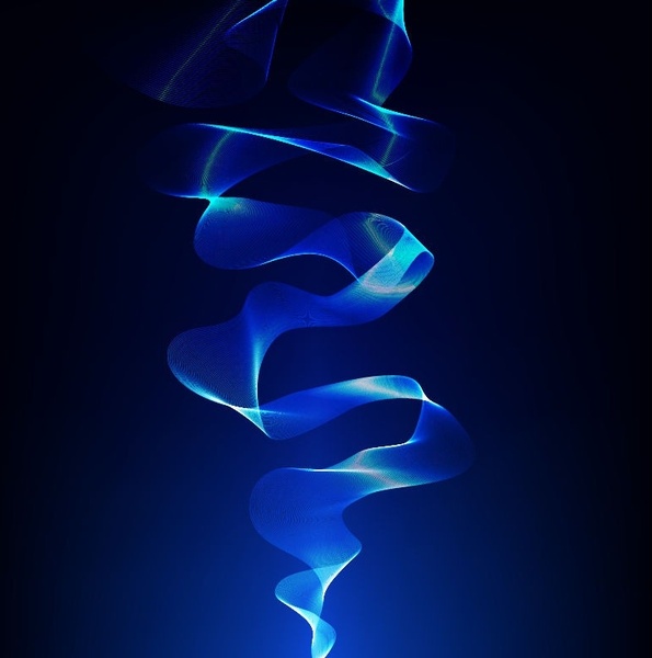 Abstract Smoke Blue Vector Background