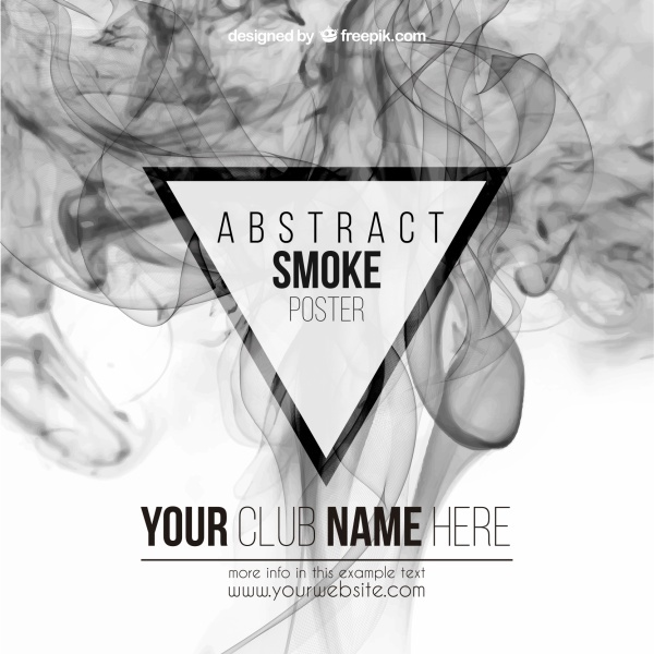 abstract smoke poster vector