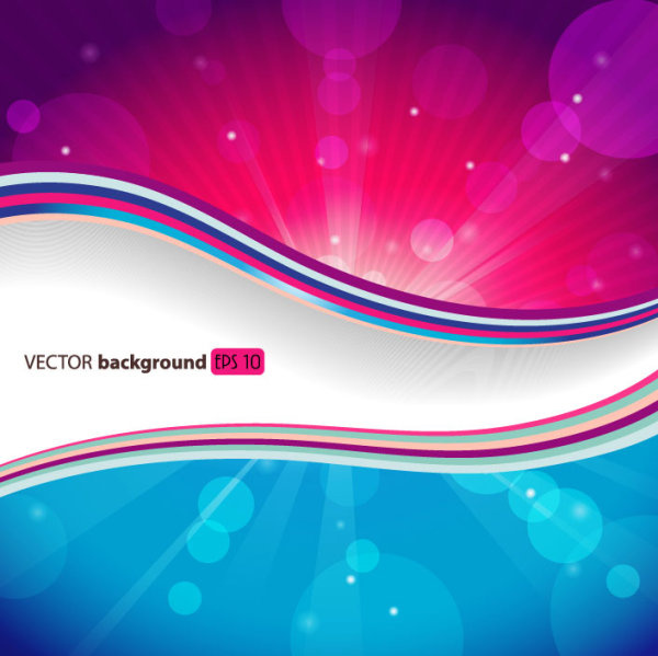 abstract smooth and colorful of shiny vector background