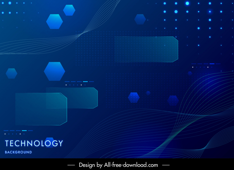 abstract technical background template modern dark geometry curves lines decor