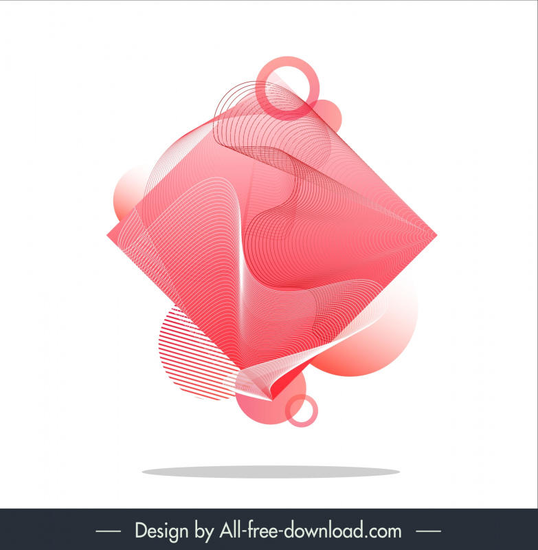 abstract triangle shape stylish background template dynamic wavy curves 