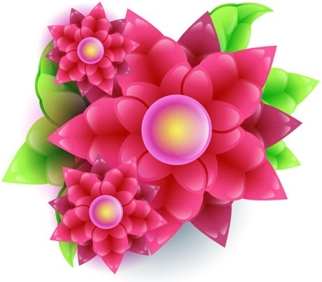 abstract vector flower