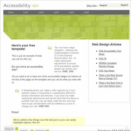 Accessibility 101 Template