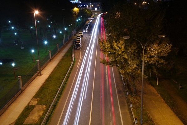 action automobile blur car city evening headlight 