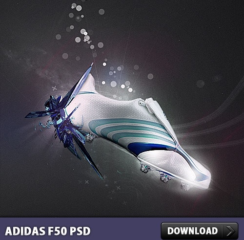 Adidas F50 Free PSD file