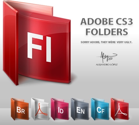 Adobe Folders Icons icons pack