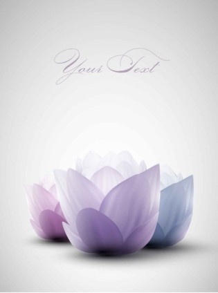 advertising poster flower background vector 