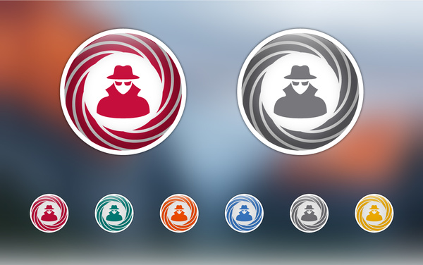 adware icons set vector free download