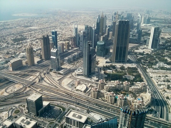 aerial architecture building business city cityscape