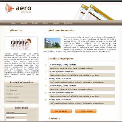 Aero Solutions Template
