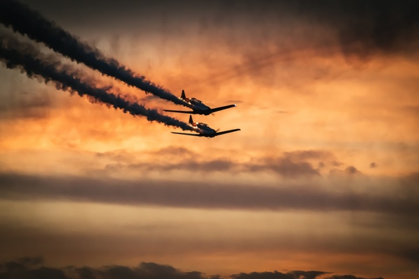 aeroplane air aircraft airplane backlit cloud dawn
