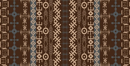 tribal abstract pattern design repeating symmetry style