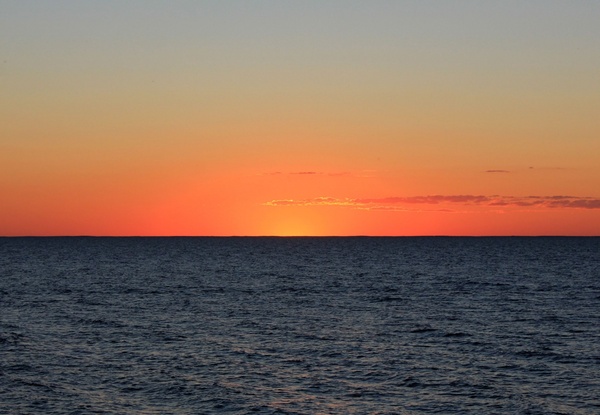 after sunset on washington island wisconsin 