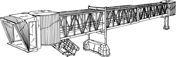 Airplane Paasenger Bridge clip art