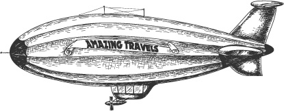 airship design elements vector graphic 