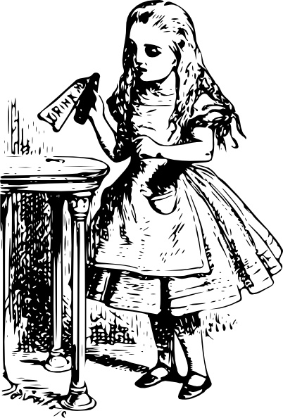 Alice In Wonderland clip art 