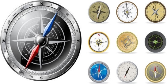 all kinds of compass vector