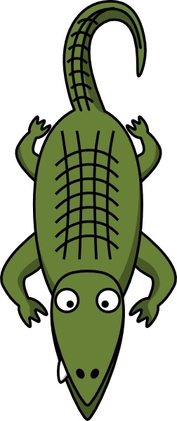 Alligator  clip art