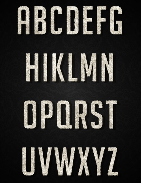 alphabet background capital lettering black white decor