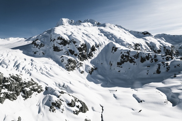 alpine altitude cold daytime frozen glacier high