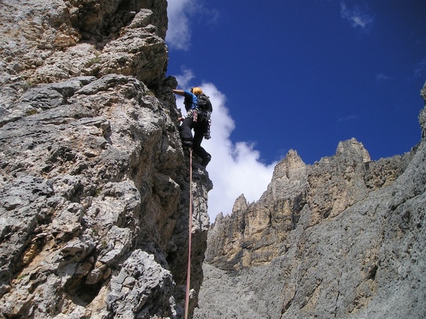 alpine climbing mountaineer steep