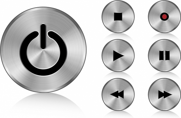 Aluminium buttons