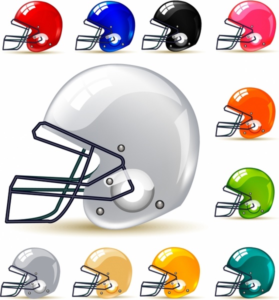 American football / gridiron helmets