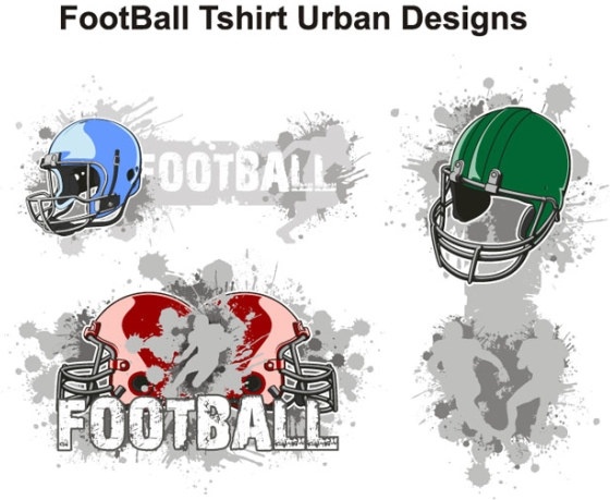 american football theme tshirt design trend vector