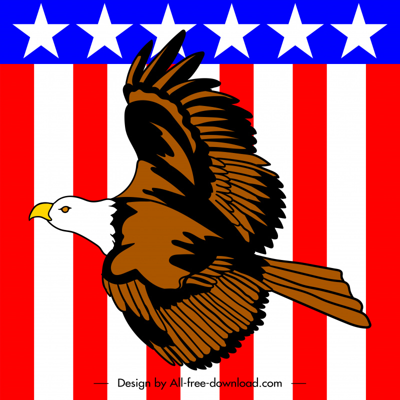 american power backdrop eagle flag elements decor