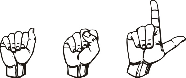 American Sign Language Asl clip art 