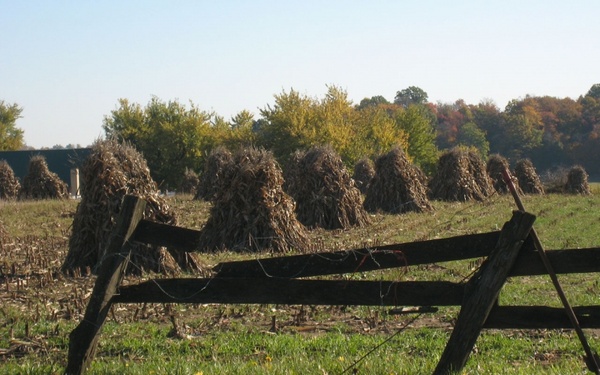 amish hay stack
