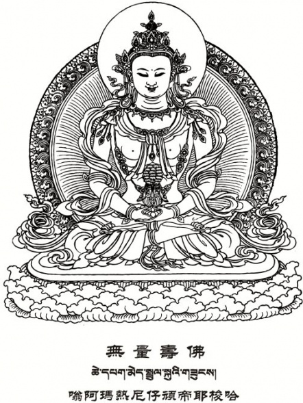 amitayus buddha line is issued 