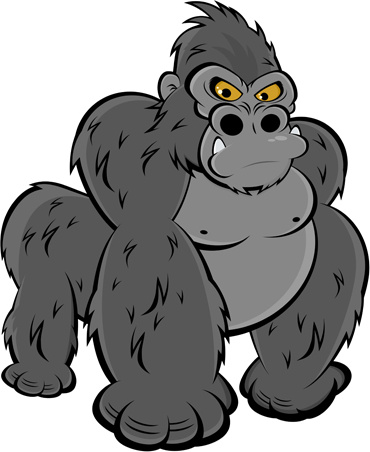 cartoon gorilla tag