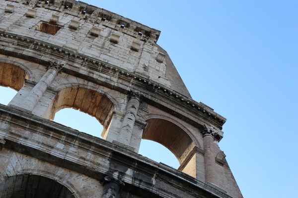 ancient antique architecture building city coliseum