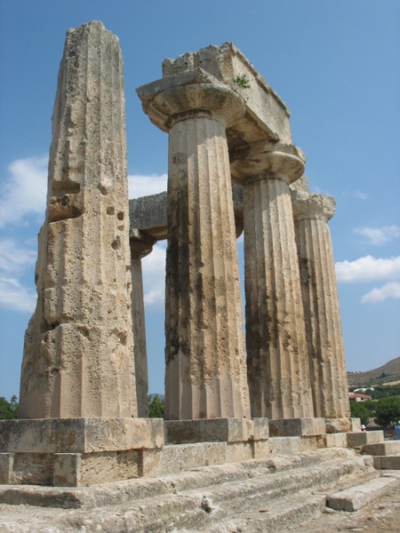 ancient corinth temple ruins greece
