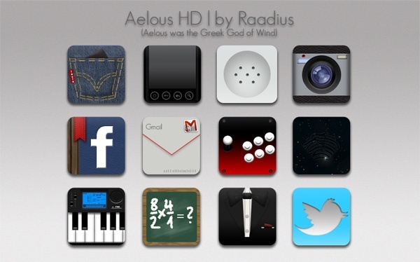 Android OS specific set icons pack