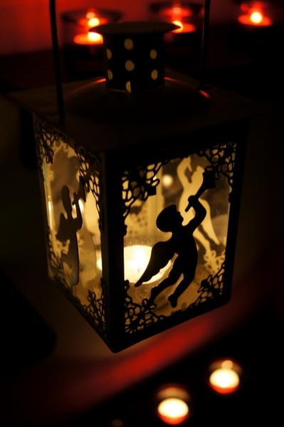 angel lantern candle light
