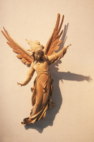 angel wood carved