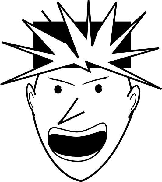 Angry Punk clip art
