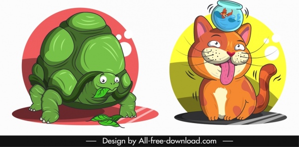Cat dog cartoon vectors free download 23,208 editable .ai .eps .svg .cdr  files