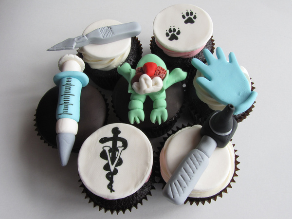 animal biology cupcakes 